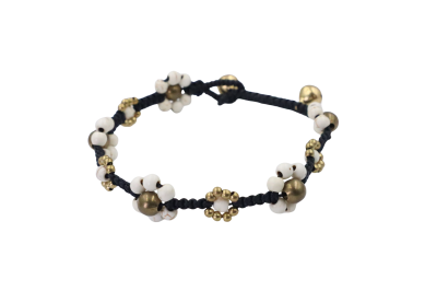Flower stone bracelet
