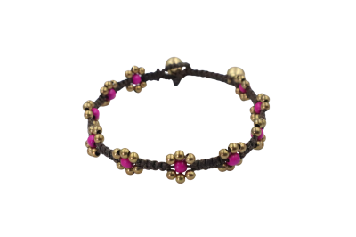 Flower stone bracelet