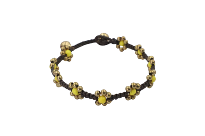 Flower stone bracelet
