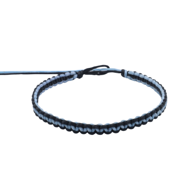 Macrame bracelet with double colors