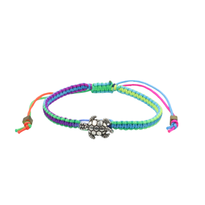 0.8 mm silk macrame sliding close bracelet