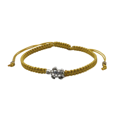 0.8 mm silk macrame sliding close bracelet