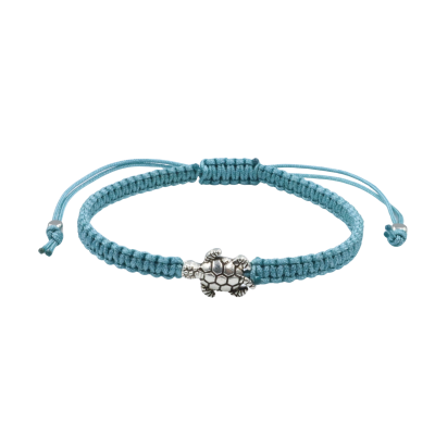 0.8 mm silk macrame sliding close bracelet