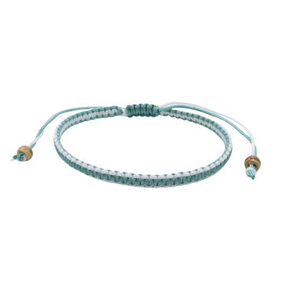 0.8 mm silk macrame sliding close bracelet