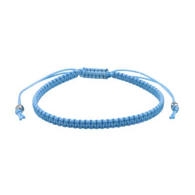 0.8 mm silk macrame sliding close bracelet