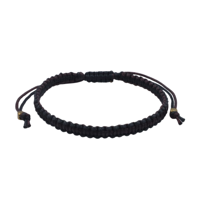 0.8 mm silk macrame sliding close bracelet