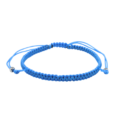 0.8 mm silk macrame sliding close bracelet