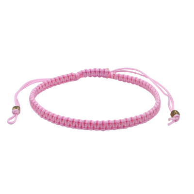 0.8 mm silk macrame sliding close bracelet