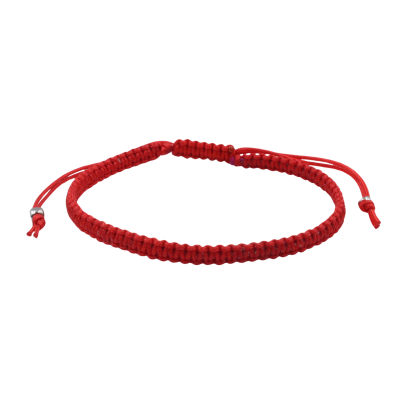 0.8 mm silk macrame sliding close bracelet