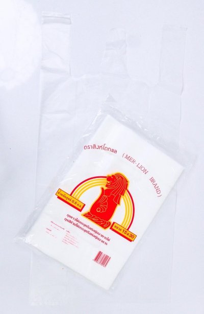 ถุงหูหิ้วหนาตราสิงห์โตทะเล HDPE