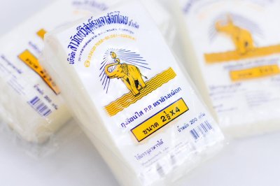 ถุงร้อนตราช้างเผือก ชนิดใส PP