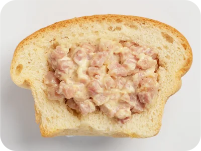 ขนมปังไส้แฮมทรัฟเฟิล