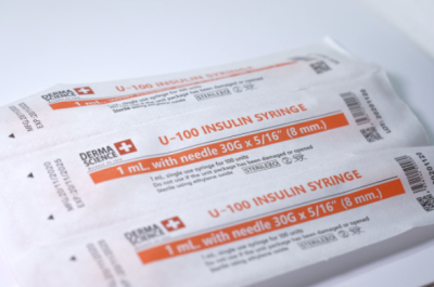 DERMA SCIENCE อินซูลีนขนาด 30G x 8 mm. (100 ชิ้น/กล่อง) DERMA SCIENCE อินซูลีนขนาด 30G x 8 mm. (100 ชิ้น/กล่อง)