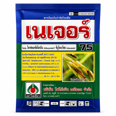 เนเจอร์ 250g. ไตรฟลอกซีสโตรบิน + ทีบูโคนาโซล (โรคเมล็ดด่าง ใบไหม้ กาบใบแห้ง)