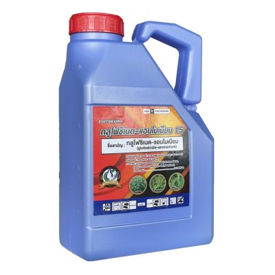 (3 แกลลอน) กลูโฟซิเนตเทวดารวงข้าวเกรด A 4 ลิตร น้ำสีฟ้า