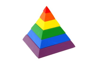 พีระมิดหรือเจดีย์สลับสี