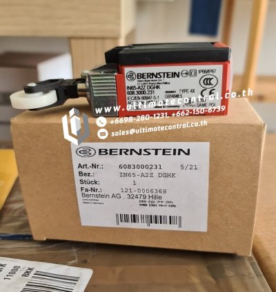 Safety Components แบรนด์ BERNSTEIN รุ่น  6083000231  IN65-A2Z DGHK ชนิด Safety Switches