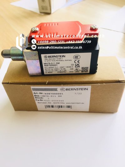Safety Components แบรนด์ BERNSTEIN รุ่น  6087000001  MN78-S11 SM ชนิด Safety Switches