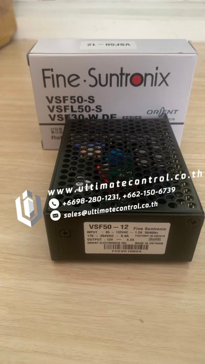 Power Supplier แบรนด์ FINE SUNTRONIX รุ่น VSF50-12 ชนิด Power Supply