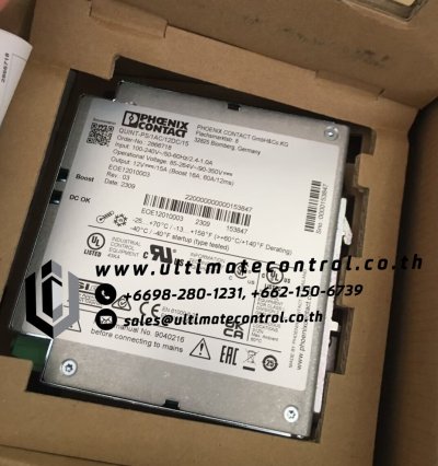 Power Supplier แบรนด์ PHOENIX CONTACT รุ่น 2866718QUINTPS1AC12DC15 ชนิด Primary switched powersupply