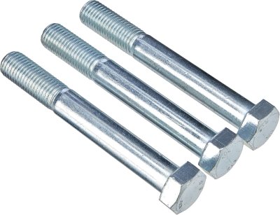 Hexagon Head Bolt With White Plated Grade 8.8