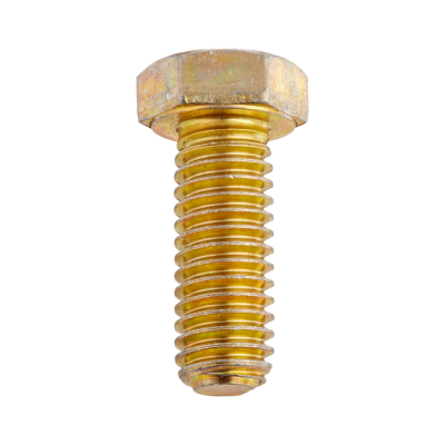สกรูมิลดำ เกรด 8.8 ชุบรุ้ง / Hexagon Head Bolt With Yellow Zinc Grade 8.8 (High Tensile Bolt)
