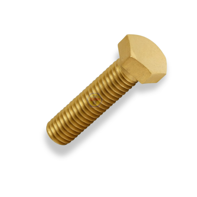สกรูหัวเหลี่ยม ทองเหลือง / Hexagon Bolt Brass