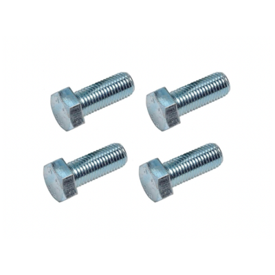 สกรูมิลขาว เกรด 4.6 ชุบซิ้งค์ขาว / Hexagon Head Bolt With White Plated Grade 4.6