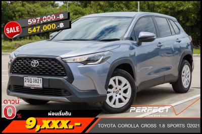 TOYOTA COROLLA CROSS 1.8 SPORTS ปี2021 (2ขฎ3821)