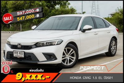 HONDA CIVIC 1.5 EL ปี2021 (1ขฐ822)