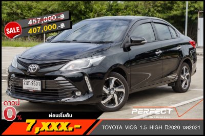 TOYOTA VIOS 1.5 HIGH ปี2020 จด2021 (2ขก9501)