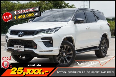TOYOTA FORTUNER 2.8 GR SPORT 4WD ปี2024 (3ขษ1246)