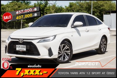 TOYOTA YARIS ATIV 1.2 SPORT AT ปี 2022 (4ขค3088)