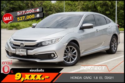HONDA CIVIC 1.8 EL ปี2021 (2ขฎ4923)