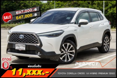 TOYOTA COROLLA CROSS 1.8 HYBRID PREMIUM ปี2022 (3ขฏ7708)