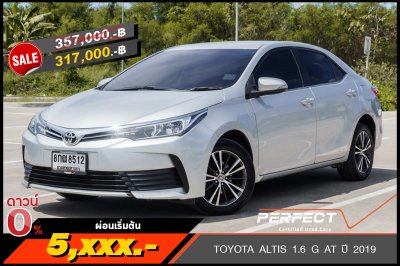 TOYOTA ALTIS 1.6 G AT ปี 2019 (8กฒ8512)