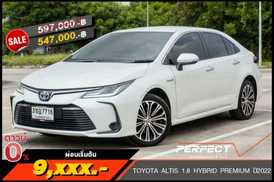TOYOTA ALTIS 1.8 HYBRID PREMIUM ปี2022 (3ขฎ7716)