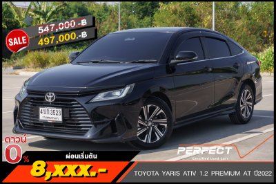 TOYOTA YARIS ATIV 1.2 PREMIUM AT ปี 2022 (4ขก3523)