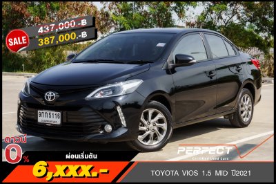 TOYOTA VIOS 1.5 MID AT ปี 2021 (9กก5116)