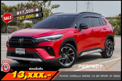 TOYOTA COROLLA CROSS 1.8 HV GR SPORT AT ปี 2022 (3ขญ4302)