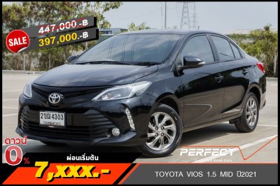 TOYOTA VIOS 1.5 MID AT ปี 2021 (2ขฌ4303)