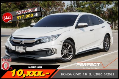 HONDA CIVIC 1.8 EL ปี2020 จด2021 (ขก3198)