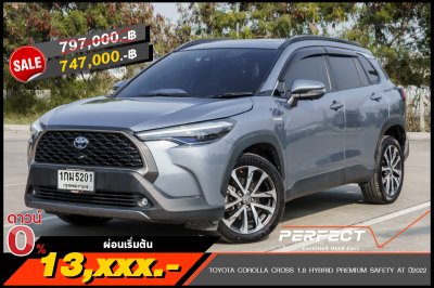 TOYOTA COROLLA CROSS 1.8 HYBRID PREMIUM SAFETY ปี2022 (1กม5201)