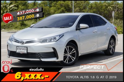 TOYOTA ALTIS 1.6 G AT ปี2019 (8กย5430)