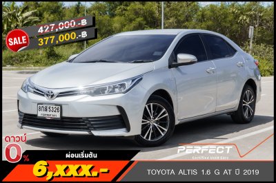 TOYOTA ALTIS 1.6 G AT ปี2019 (8กส5326)