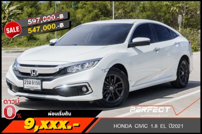 HONDA CIVIC 1.8 EL ปี2021 (2ขฆ9100)