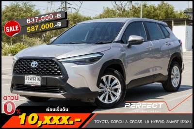 TOYOTA COROLLA CROSS 1.8 HYBRID SMART ปี2021 (2ขฉ9316)