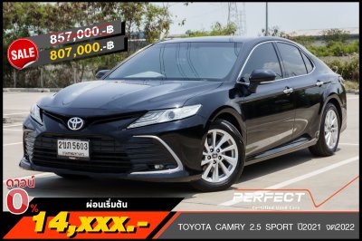 TOYOTA CAMRY 2.5 SPORT AT ปี2021 จด2022 (2ขภ5603)