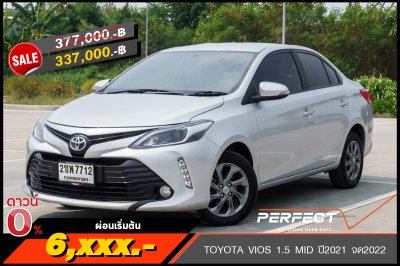 TOYOTA VIOS 1.5 MiD ปี2021 จด2022 (2ขพ7712)