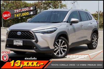 TOYOTA COROLLA CROSS 1.8 HYBRID PREMIUM ปี2022 (2ขพ9014)